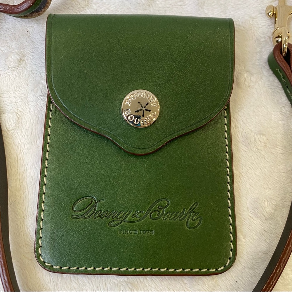 Dooney & Bourke Small Green Snap Pouch